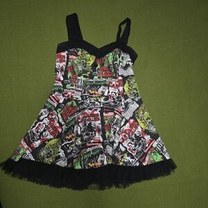 Hell Bunny  Halloween Dress - Black, Red, Green